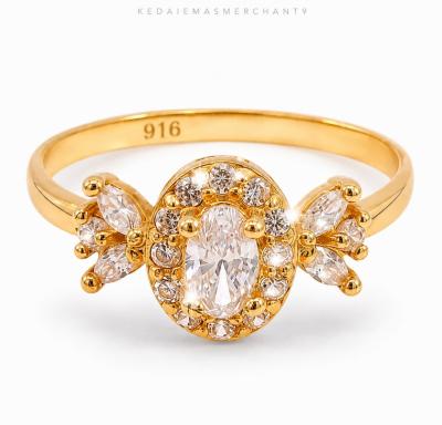Merchant9 Cincin Emas Permata Cera S9116
