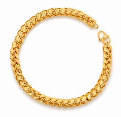 Merchant9 Rantai Tangan Snake Daun Kerawang L:0.4CM