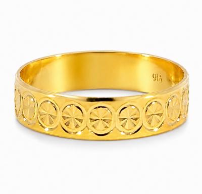 Merchant9 Cincin Emas Belah Rotan Star Rou L:0.4CM