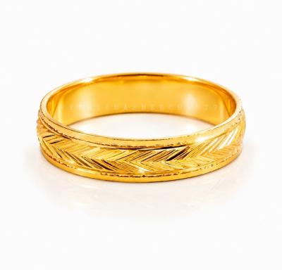 Merchant9 Cincin Emas Belah Rotan Arrow Padu L:0.4CM