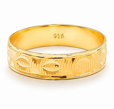 Merchant9 Cincin Emas Belah Rotan Snake Skin Batik