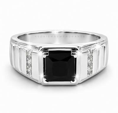 Merchant9 Cincin Perak Batu Hitam 3464
