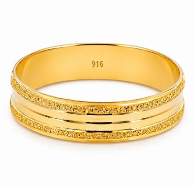 Merchant9 Cincin Emas Belah Rotan Line Pasir L:0.5CM