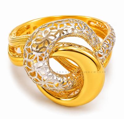 Merchant9 Cincin Emas Knot Polish Kerawang 2C L:1.8CM