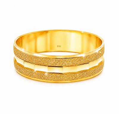 Merchant9 Cincin Emas Belah Rotan Dimensi Pasir 2 Layer