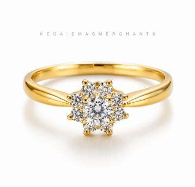 Merchant9 Cincin Emas Permata M6264 bunga