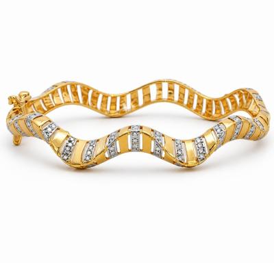 Merchant9 Gelang Wave Diamond Cut 2C L:0.6CM
