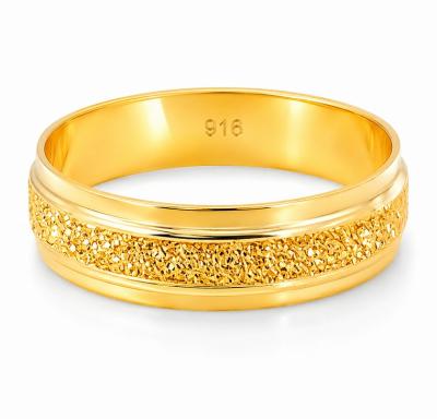 Merchant9 Cincin Emas Belah Rotan 3L Pasir L:0.5CM
