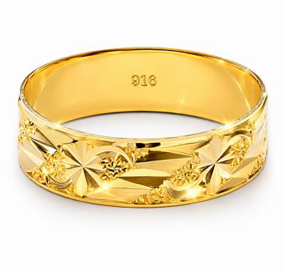 Merchant9 Cincin Emas Belah Rotan Pasir Star