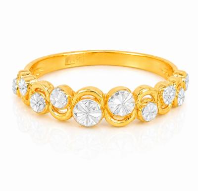 Merchant9 Cincin Emas Wave Diamond Cut 2C L:0.4CM