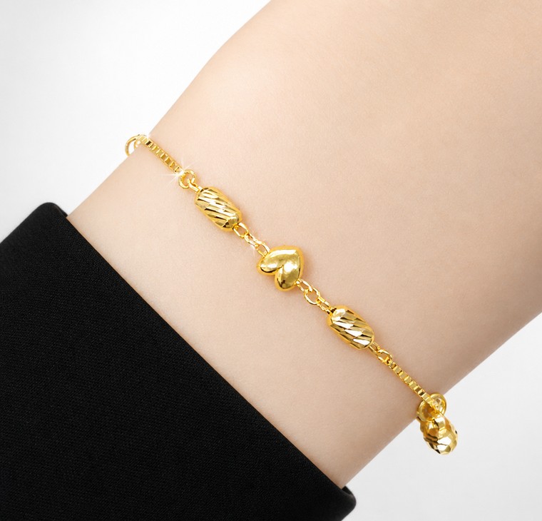 Merchant9 Rantai Tangan Box Mix Gantung Love L:0.3CM