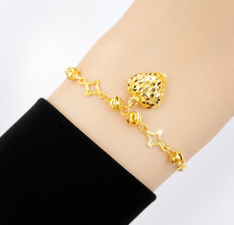 Merchant9 Rantai Tangan Choker Polo Star Candy Kerawang Love L:0.25CM
