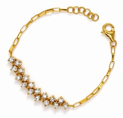 Merchant9 Rantai Tangan LAYLA Choker Paperclip Diamond Cut 2C L:0.8CM
