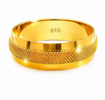Merchant9 Cincin Emas Belah Rotan Dot Polish