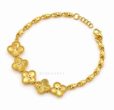 Merchant9 Rantai Tangan Siput 5 Clover L:1.1CM
