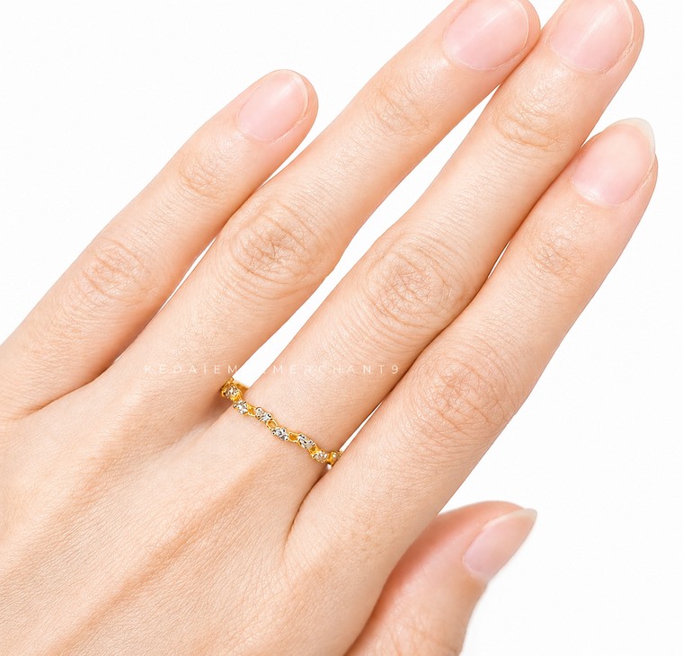 Merchant9 Cincin Emas Love Chrome Minimalist