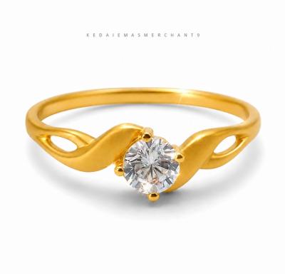 Merchant9 Cincin Emas Permata 6022 solitaire