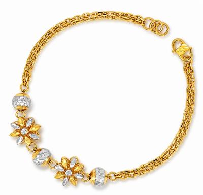 Merchant9 Rantai Tangan Sauh Double Blossom Royale Bebola 2C L:1CM