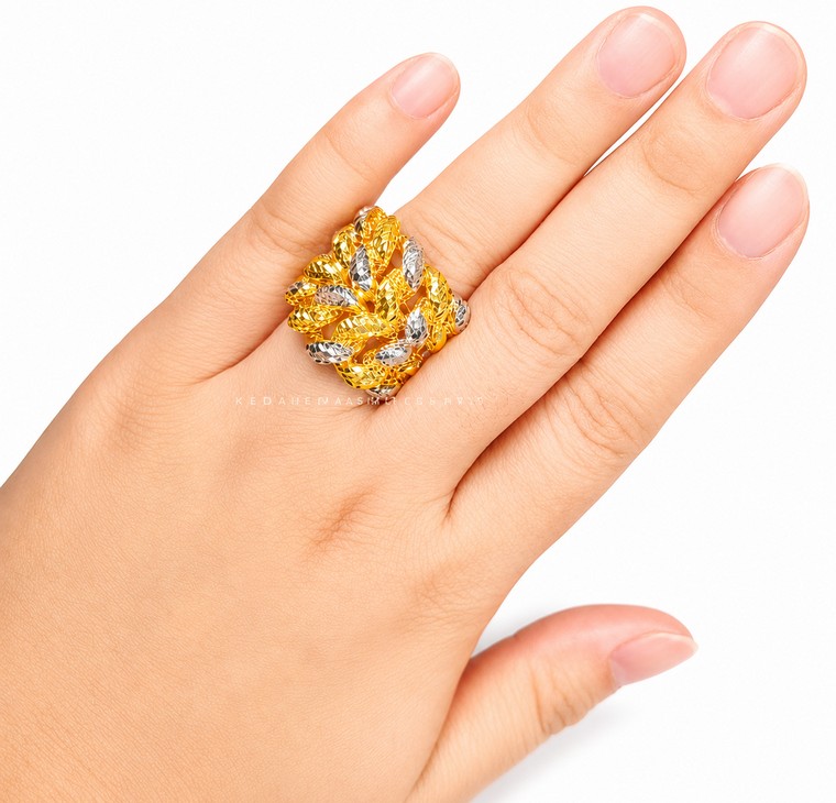 Merchant9 Cincin Emas Gajah Dimensi 2 Layer 2C L:2.3CM