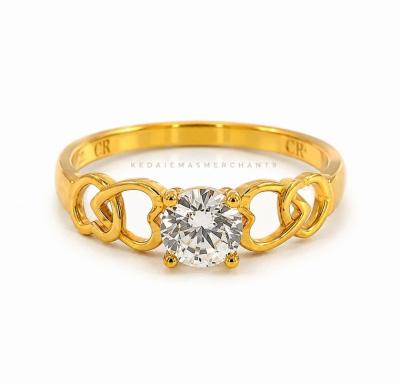Merchant9 Cincin Emas Permata 916 M6059 solitaire