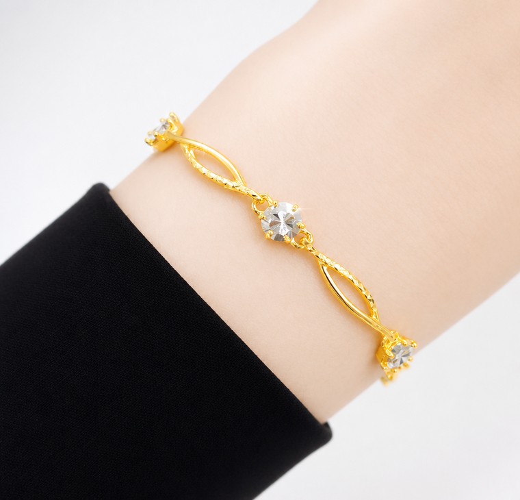 Merchant9 Rantai Tangan Wave Louise Diamond Cut 2C L:0.5CM