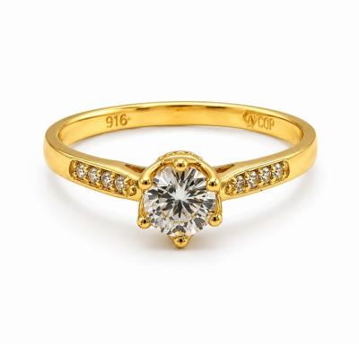 Merchant9 Cincin Emas Permata 916 9031 Solitaire Cera