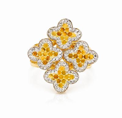 Merchant9 Cincin Emas VC Honeycomb Diamond 2C L:2.3CM
