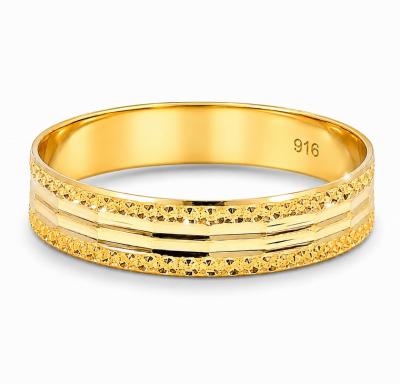 Merchant9 Cincin Emas Belah Rotan Line Segi Dimensi L:0.45CM
