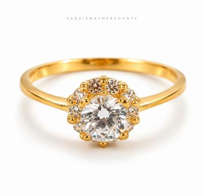 Merchant9 Cincin Emas Permata 6647 Bunga