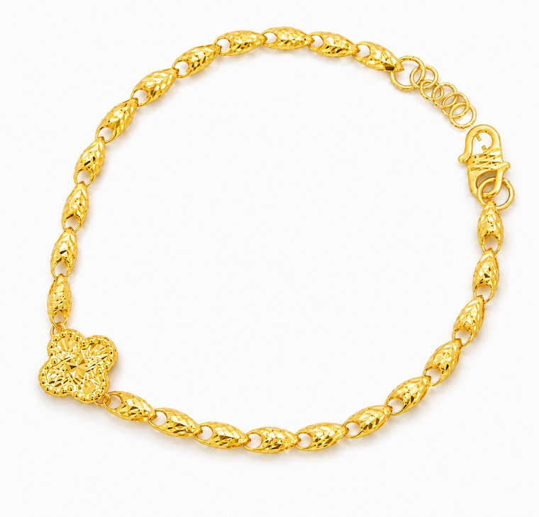 Merchant9 Rantai Tangan Siput Clover L:1.1CM