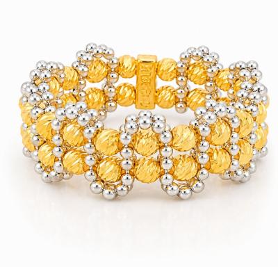 Merchant9 Cincin Emas Boba Italian Wave 2 Layer 2C L:0.9CM