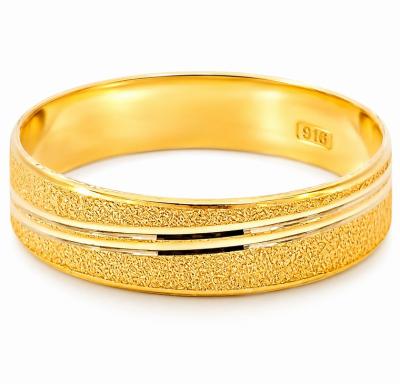 Merchant9 Cincin Emas Belah Rotan Pasir Line L:0.45CM