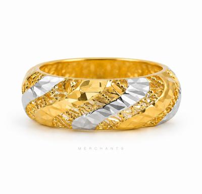 Merchant9 Cincin Emas Kerawang 2C L:0.6CM