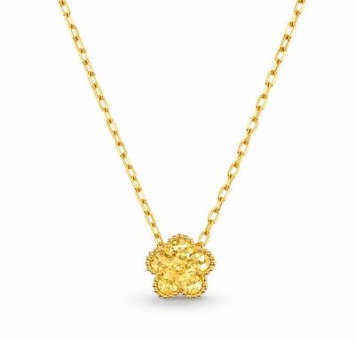 Merchant9 Rantai Leher Sauh Choker SAKURA FLOWER Leona