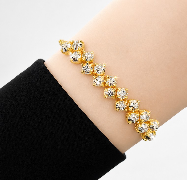 Merchant9 Rantai Tangan LAYLA Choker Paperclip Diamond Cut 2C L:0.8CM