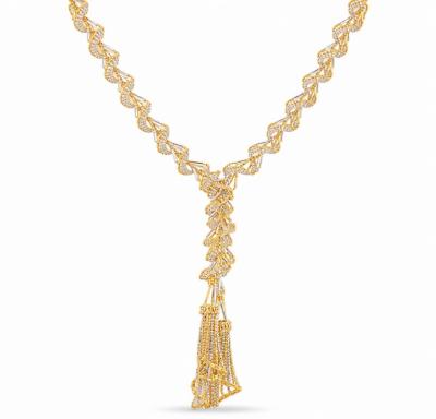 Merchant9 Rantai Leher THURAYA Choker Twist Buluh Boba Fringe 2C