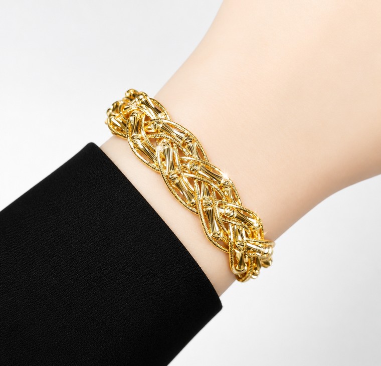 Merchant9 Gelang ELORA Braided Bamboo L:1.4CM