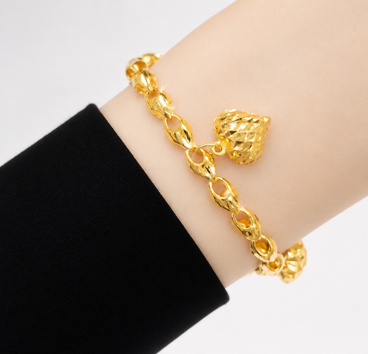 Merchant9 Rantai Tangan Siput Gantung Love Dimensi L:0.4CM