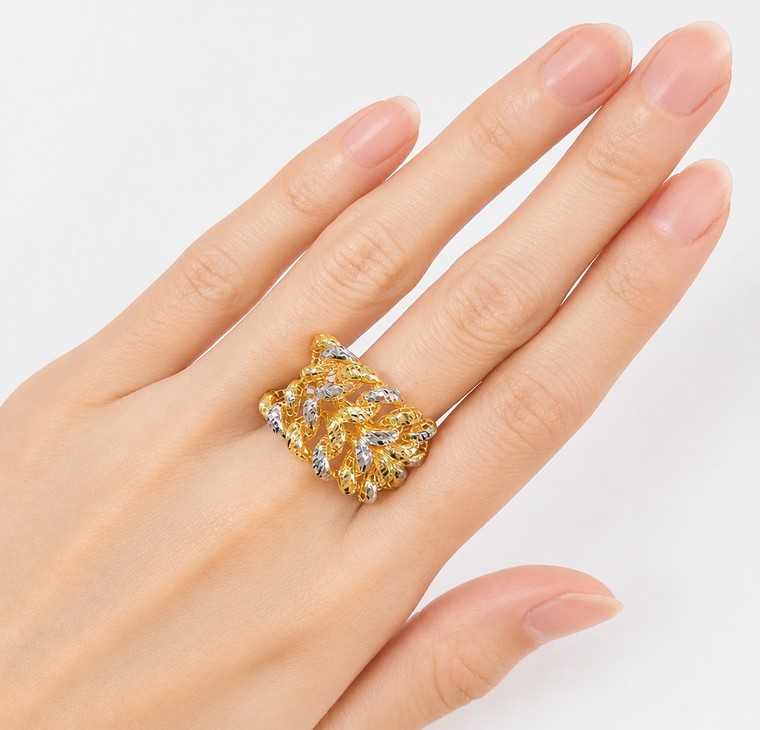 Merchant9 Cincin Emas Gajah Dimensi 2 Layer 2C L:1.6CM