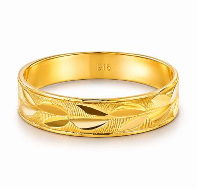 Merchant9 Cincin Emas Belah Rotan Leaf