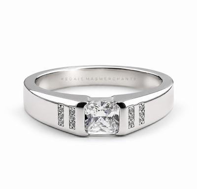 Merchant9 Cincin Perak Nadim Batu Putih 3547