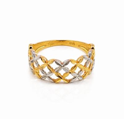 Merchant9 Cincin Emas Bunga Tanjung 2L 2C L:0.7CM