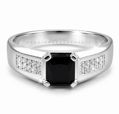 Merchant9 Cincin Perak Seri Batu Hitam 3566