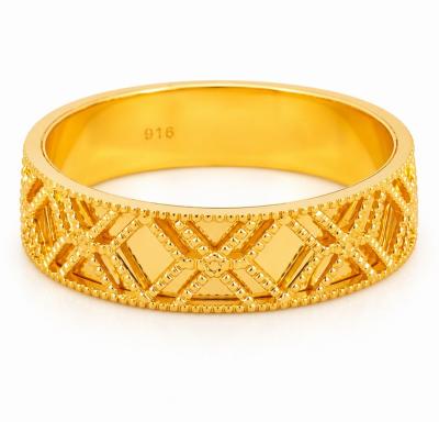 Merchant9 Cincin Emas Belah Rotan Ketupat X L:0.4CM