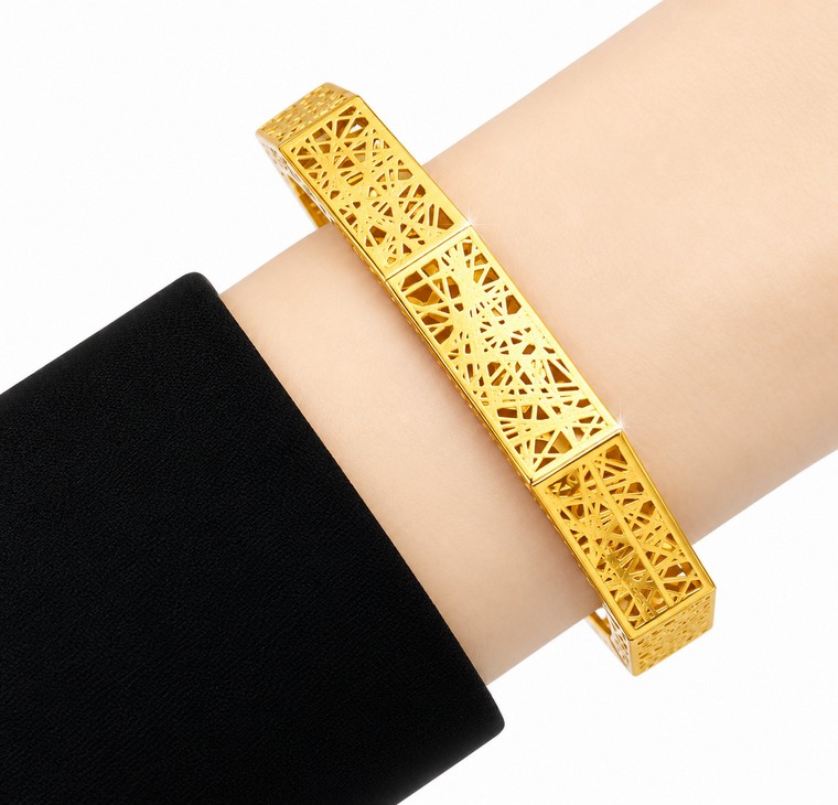 Merchant9 Gelang Hexagon Kerawang L:0.85CM