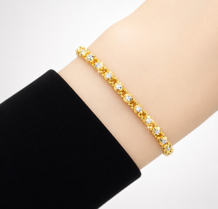 Merchant9 Rantai Tangan Circle Diamond Cut L:0.3CM