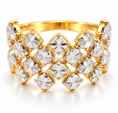 Merchant9 Cincin Emas Diamond Cut 4 Layer L:1.3CM