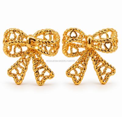 Merchant9 Subang Skru Ribbon Kerawang Love L:0.9CM