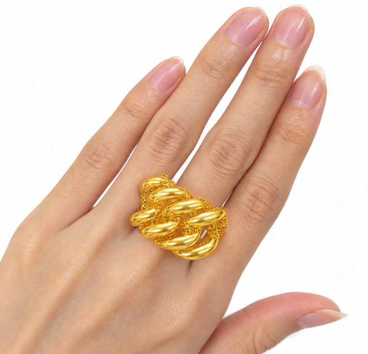 Merchant9 Cincin Emas Kait Polish ADRA L:1.8CM