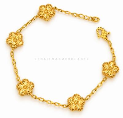 Merchant9 Rantai Tangan Sauh Sakura Flower Leona L:0.9CM